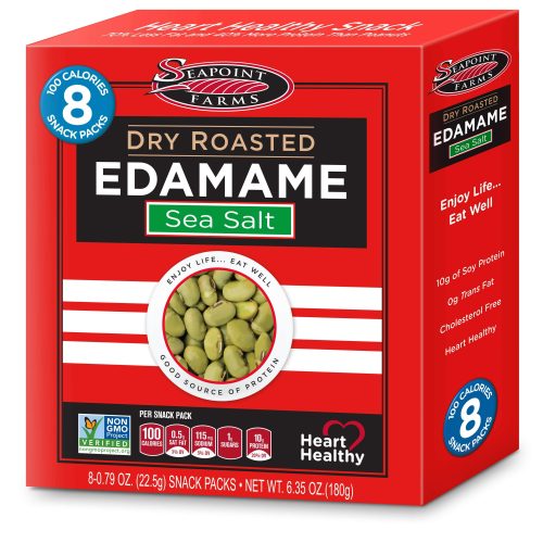 Seapoint Farms Dry Roasted Edamame Seapoint Farms Sea Salt 0.79 Oz-8 Count