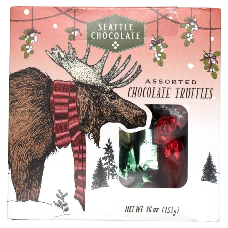 Seattle Chocolate Assorted Chocolate Truffles Meltable Seattle Chocolate Holiday 2021 16 Ounce