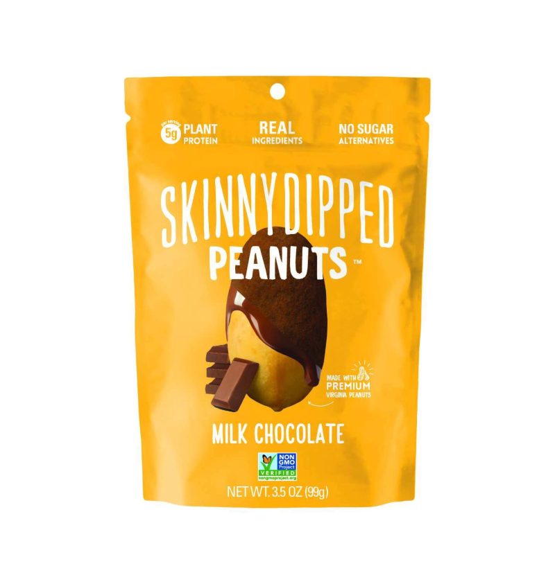 Skinny Dipped Nuts Covered Meltable Skinny Dipped Peanuts - Milk Chocolate 3.5 Ounce