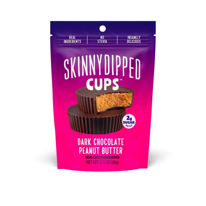 Skinny Dipped Peanut Butter Cups Meltable Skinny Dipped Dark Chocolate 3.17 Ounce