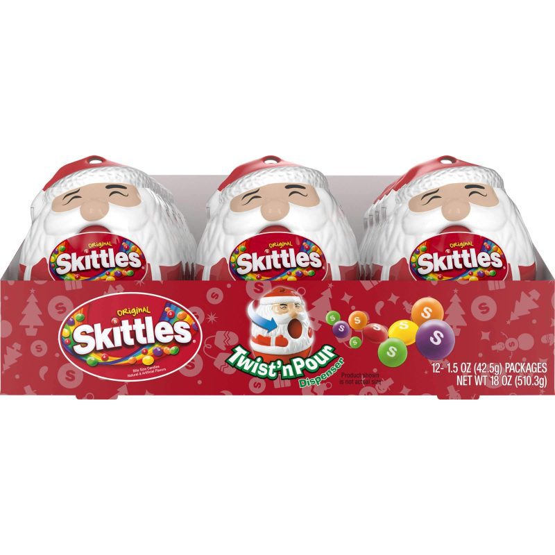 Skittle Holiday Skittles Twist & Pour - Original 1.5 Oz-12 Count