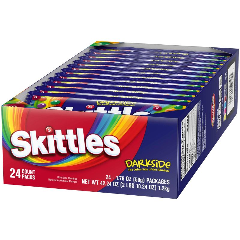 Skittles Candy Skittles Darkside 1.76 OZ-24 Count