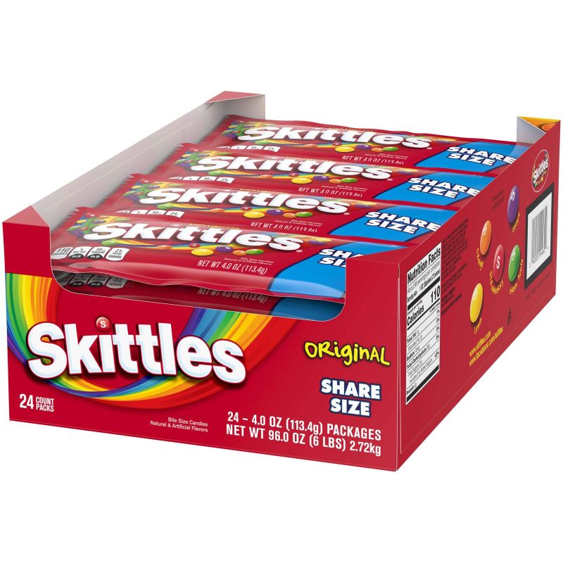 Skittles Candy Skittles Original 4 OZ-24 Count