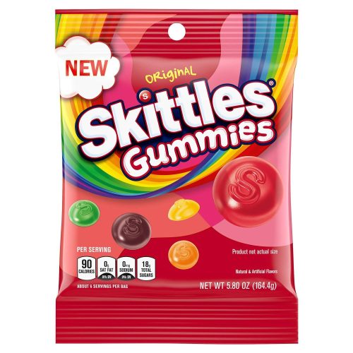 Skittles Gummies Meltable Skittles Original 5.8 Ounce