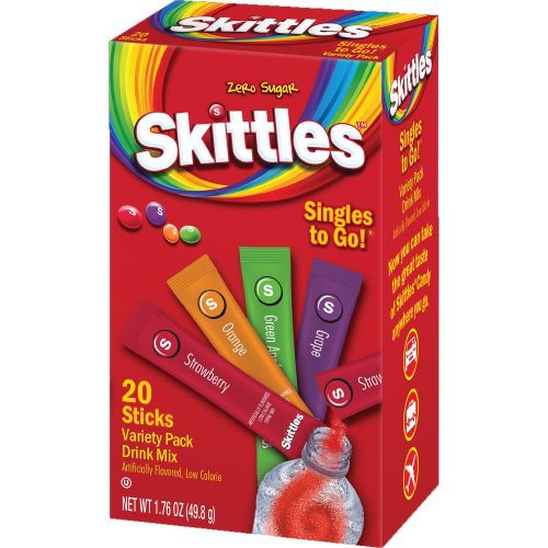 Skittles Singles to Go Drink Mix Skittles Variety 20 Sticks