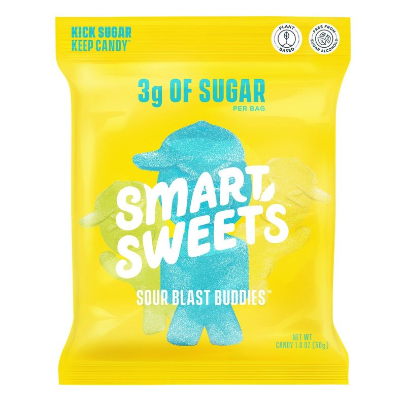 SmartSweets Gummy Candy Snackathon Foods Sour Blast Buddies 1.8 Ounce