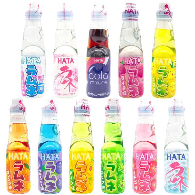 snackathon ramune japanese soda variety pack 11 flavors 676 ounce 11 bottles snackathon 440605