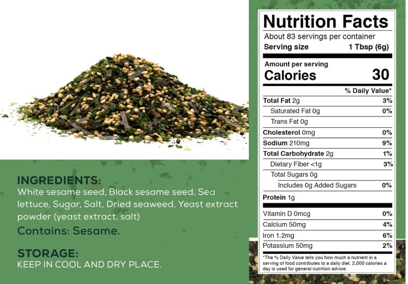 snackathon rice seasoning furikake snackathon 520369