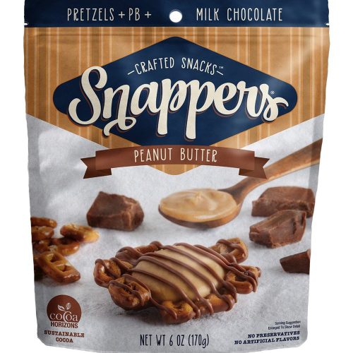 Snappers Chocolate Pretzels Meltable Snappers Peanut Butter 6 Ounce 