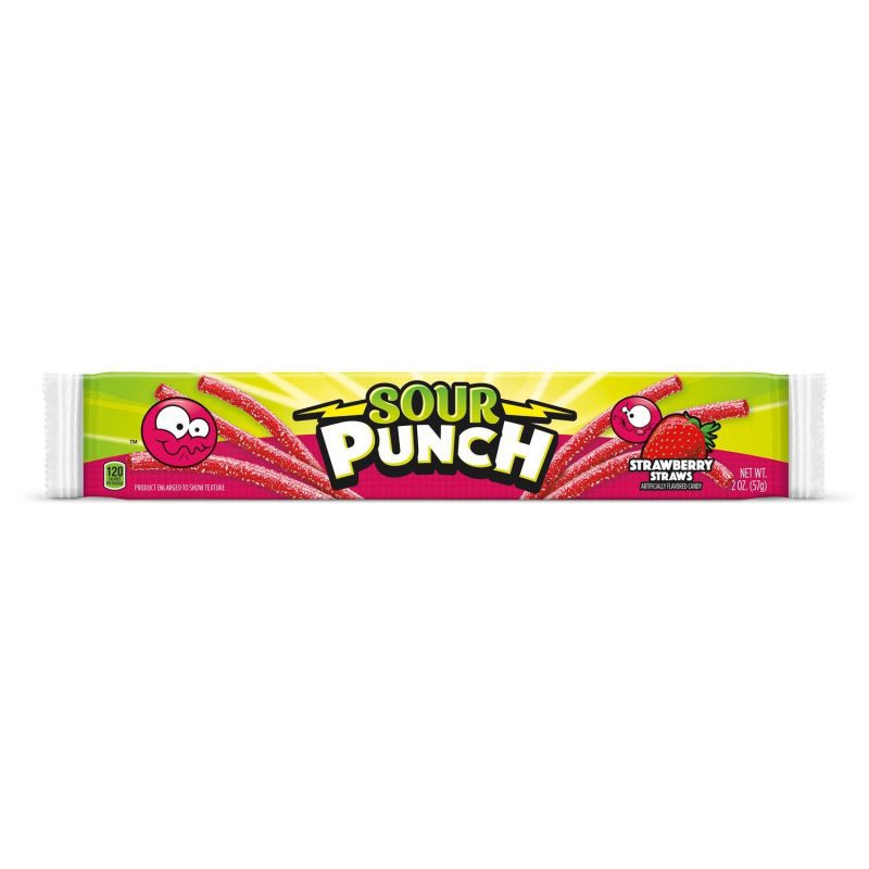 Sour Punch Straws Sour Punch Strawberry 2 Ounce