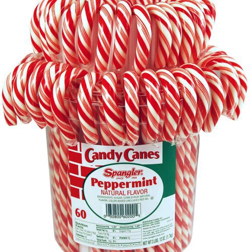 Spangler Candy Canes Spangler Peppermint 60 Ct-60 Ounce 