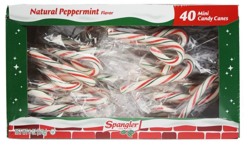 Spangler Candy Canes Spangler Red, Green & White Mini 40 Ct-6 Ounce