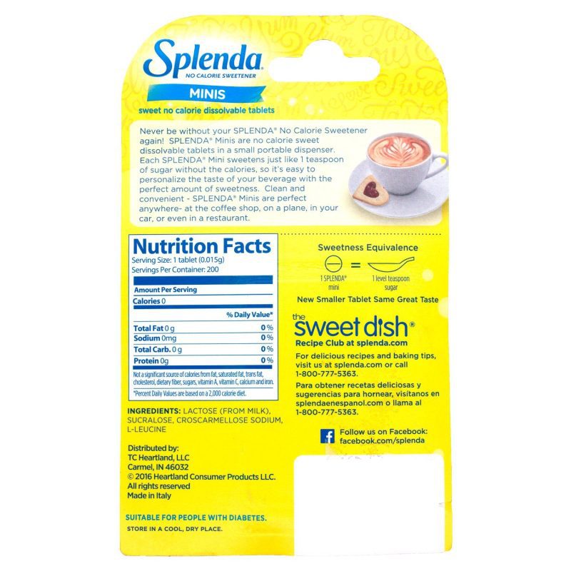 splenda minis no calorie sweetener splenda 763482