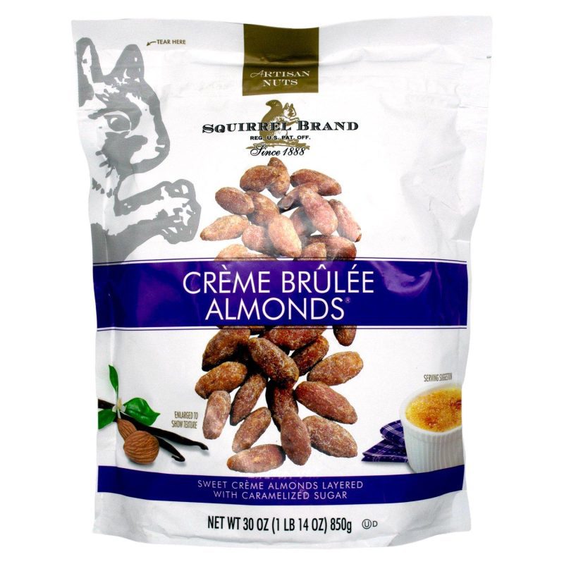 Squirrel Brand Crème Brûlée Almonds Squirrel Brand Original 30 Ounce