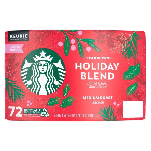 Starbucks K-Cups Coffee Starbucks Holiday Blend 72 Count