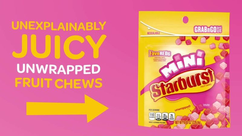 starburst favereds minis fruit chewy candy grab n go 8 ounce starburst 588171