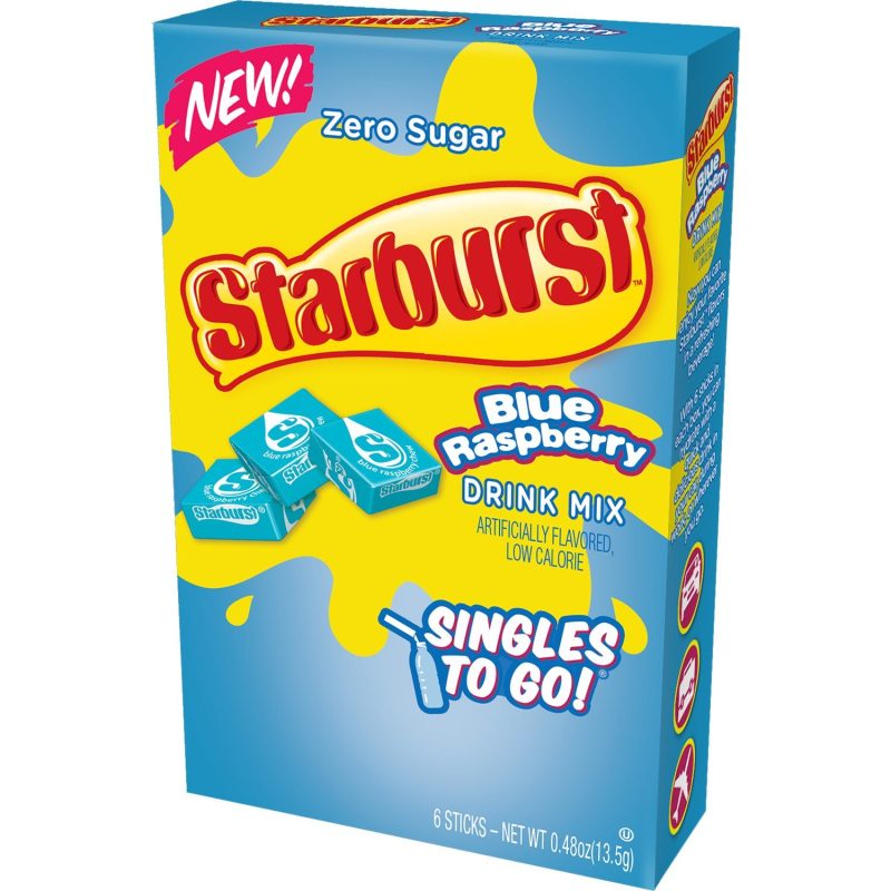 Starburst Singles to Go Drink Mix Starburst Blue Raspberry 6 Sticks