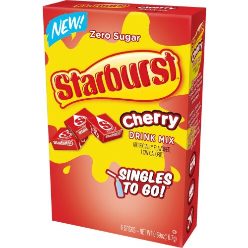 Starburst Singles to Go Drink Mix Starburst Cherry 6 Sticks 