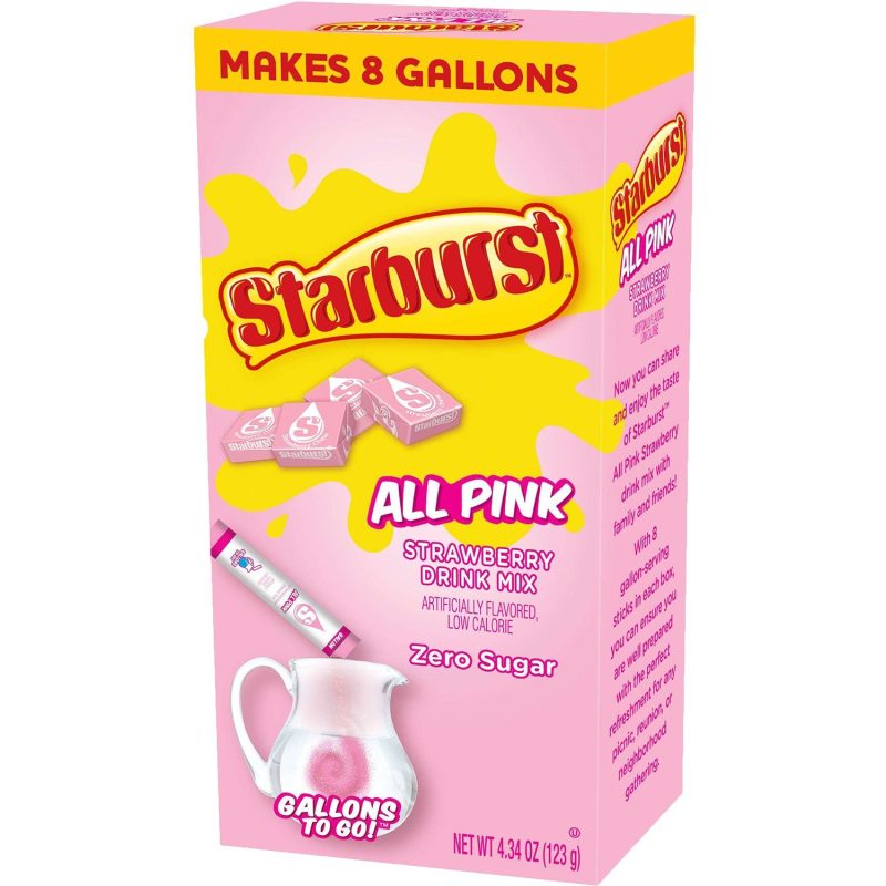 Starburst Singles to Go Drink Mix Starburst Strawberry 8 Sticks (makes 8 Gallons)