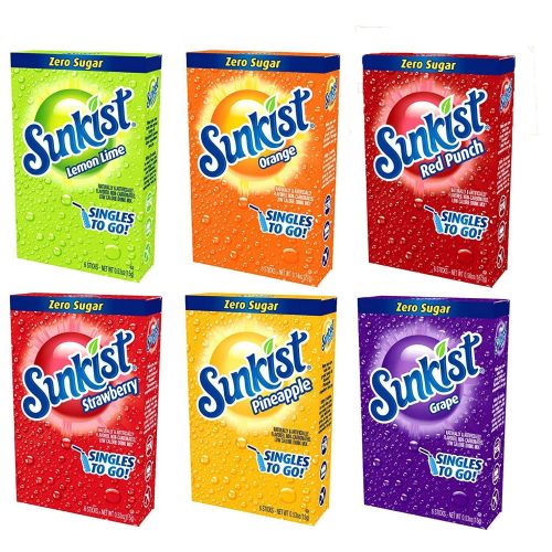 sunkist singles to go drink mix sunkist 187841