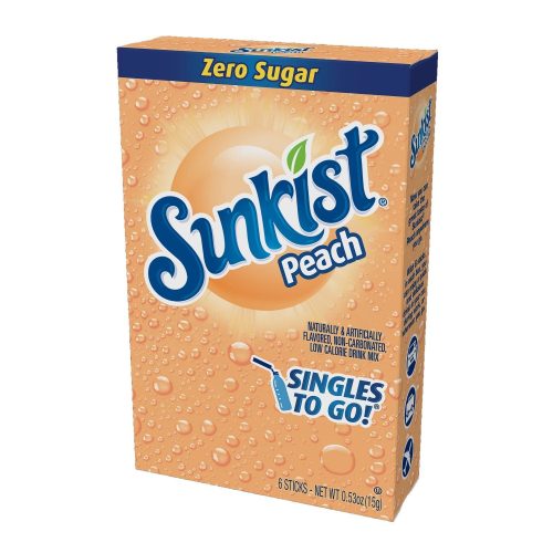 Sunkist Singles to Go Drink Mix Sunkist Peach 6 Sticks