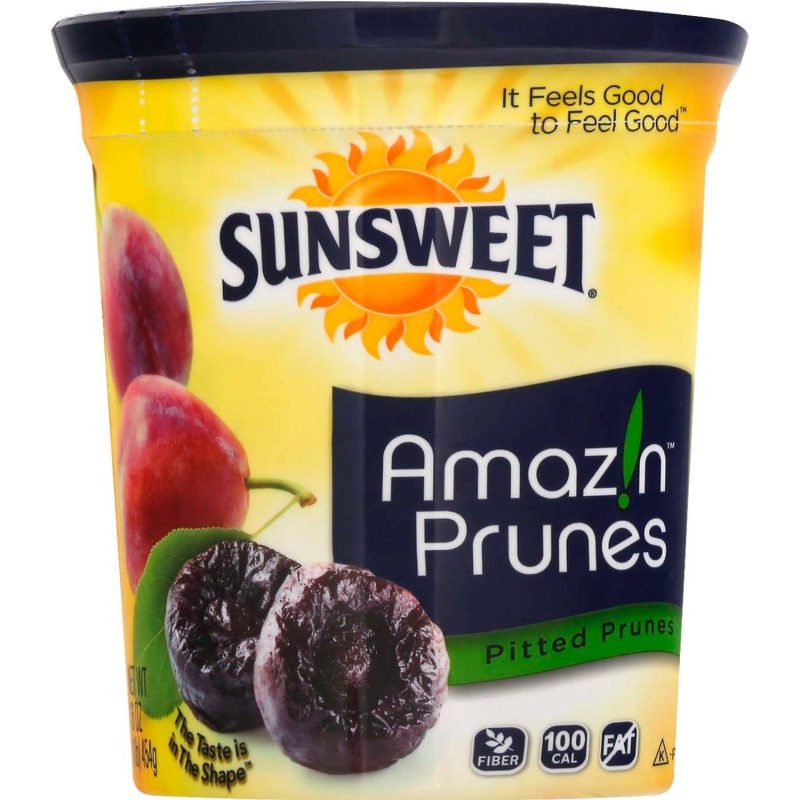 Sunsweet Amaz!n Prune Sunsweet Pitted 16 Ounce Canister