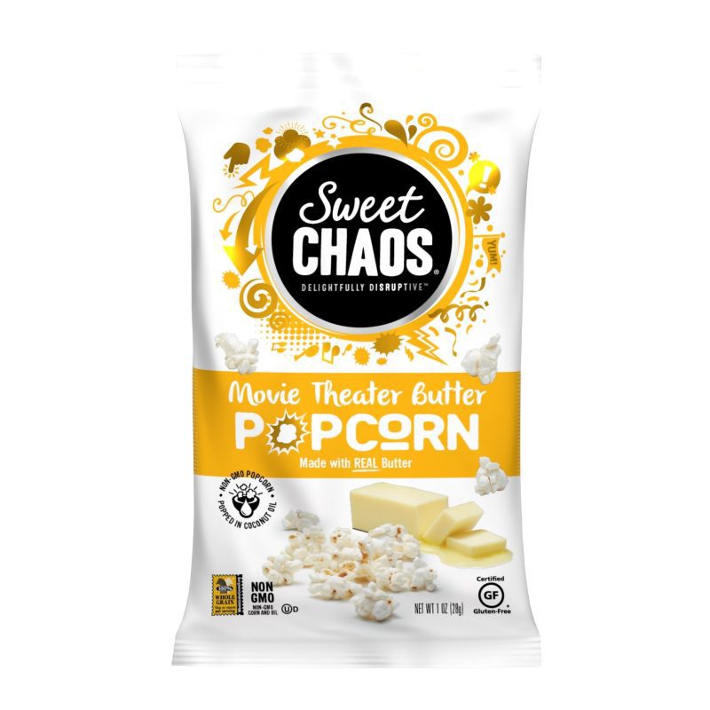 Sweet Chaos Drizzled Popcorns Sweet Chaos Movie Theater Butter 1.5 Ounce