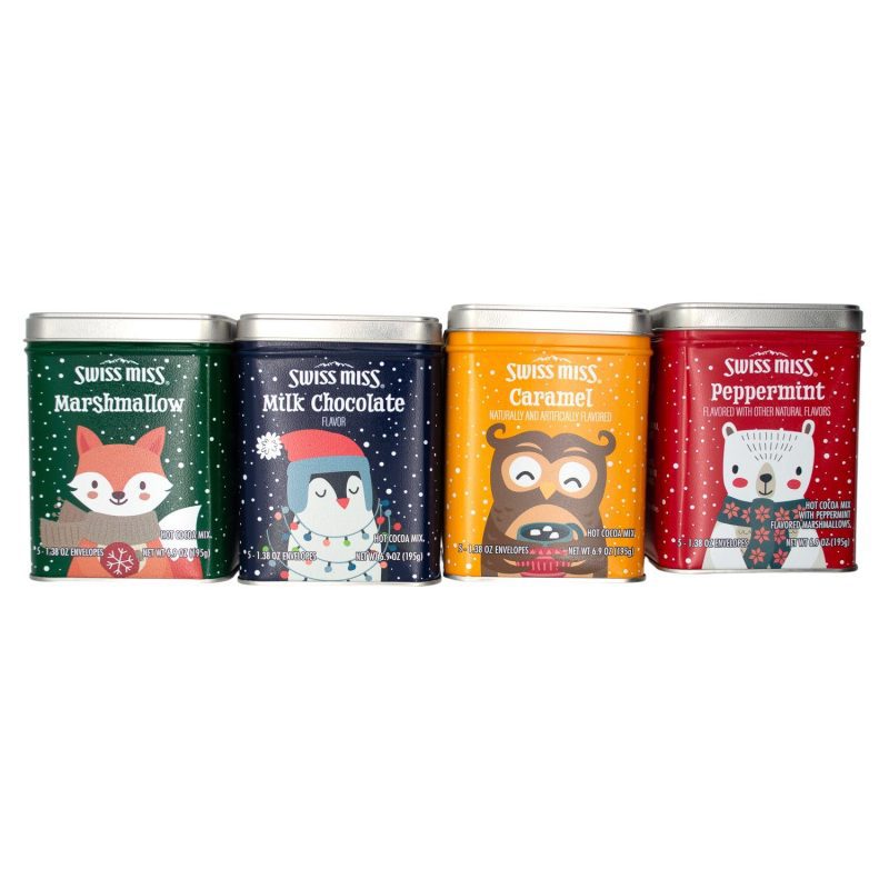 Swiss Miss Sensible Sweets Hot Cocoa Swiss Miss Holiday Gift Tin 1.38 Oz-20 Count