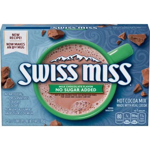 Swiss Miss Sensible Sweets Hot Cocoa Swiss Miss No Sugar Added 8-0.73 Oz 