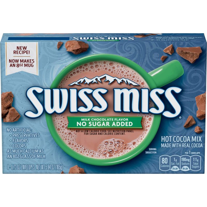 Swiss Miss Sensible Sweets Hot Cocoa Swiss Miss No Sugar Added 8-0.73 Oz