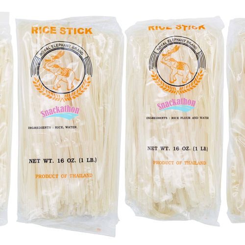 Thai Rice Stick Noodles Snackathon Variety 1 Pound (Pack of 4) 