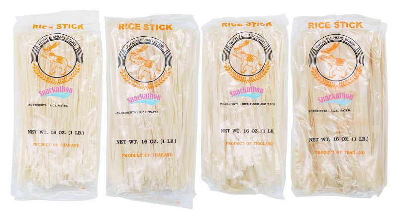 Thai Rice Stick Noodles Snackathon Variety 1 Pound (Pack of 4)