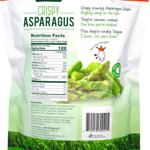 the snak yard crispy asparagus 6 ounce the snak yard 759666