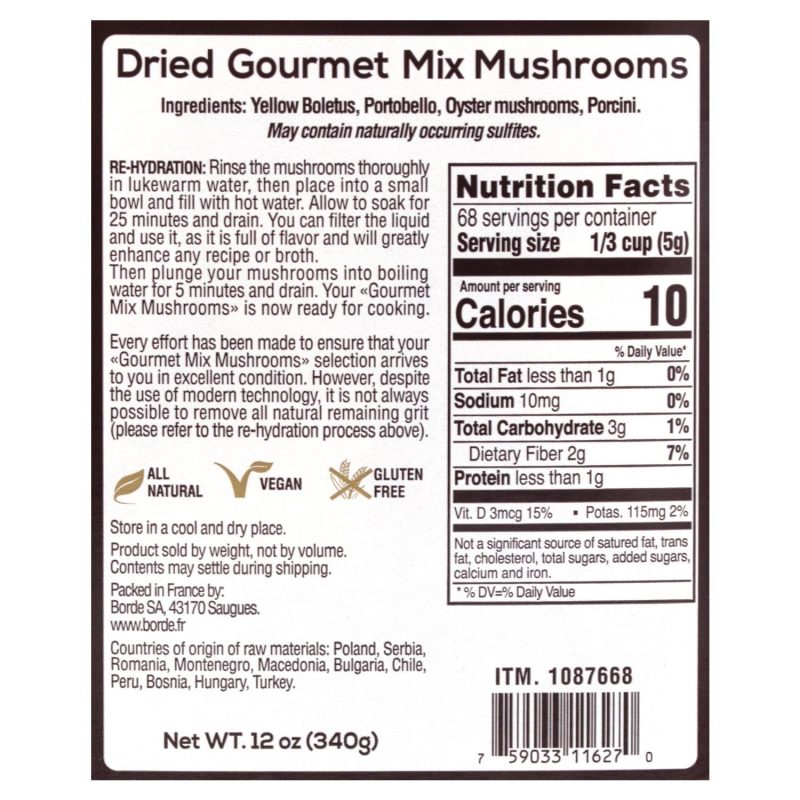 the wild mushroom co dried gourmet mix mushrooms the wild mushroom co 617300