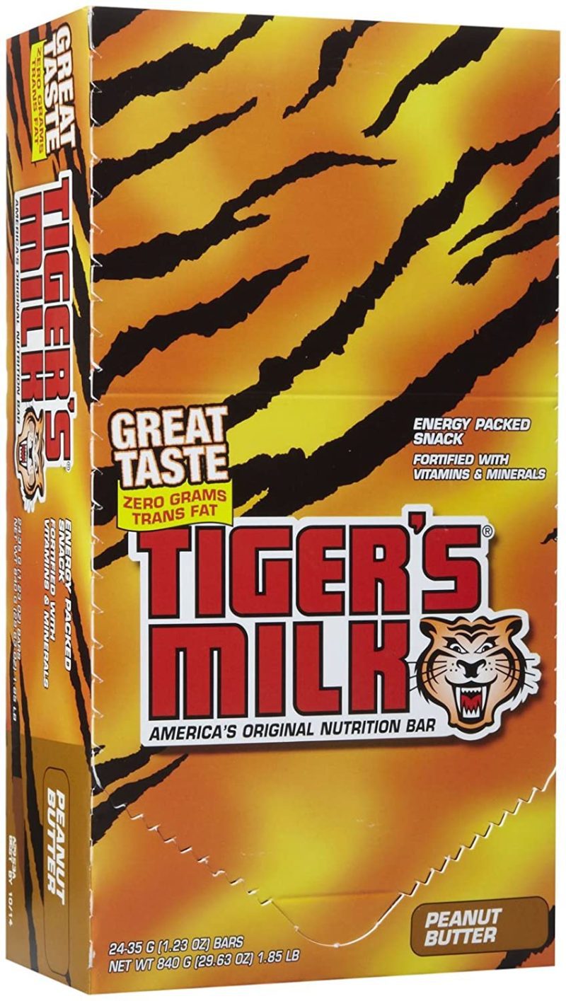 Tiger's Milk Nutrition Bar Tiger's Milk Peanut Butter 1.23 Oz-24 Count