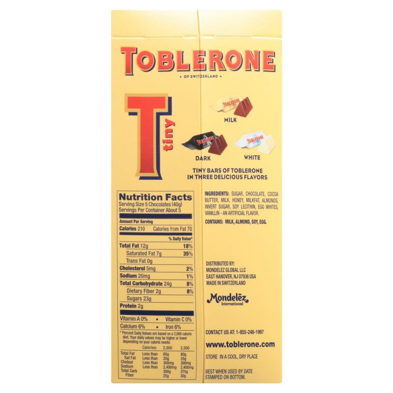 toblerone swiss chocolate with honey almond nougat meltable toblerone 109009