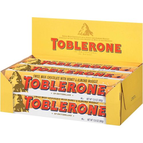 toblerone swiss chocolate with honey almond nougat meltable toblerone 519527