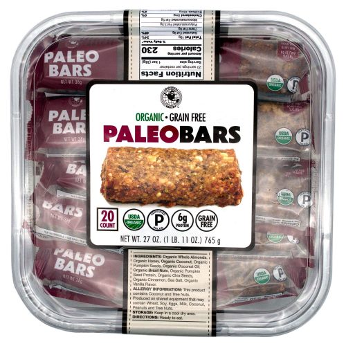 Universal Bakery Organic Paleo Bars Universal Bakery 1.34 Oz-20 Count 