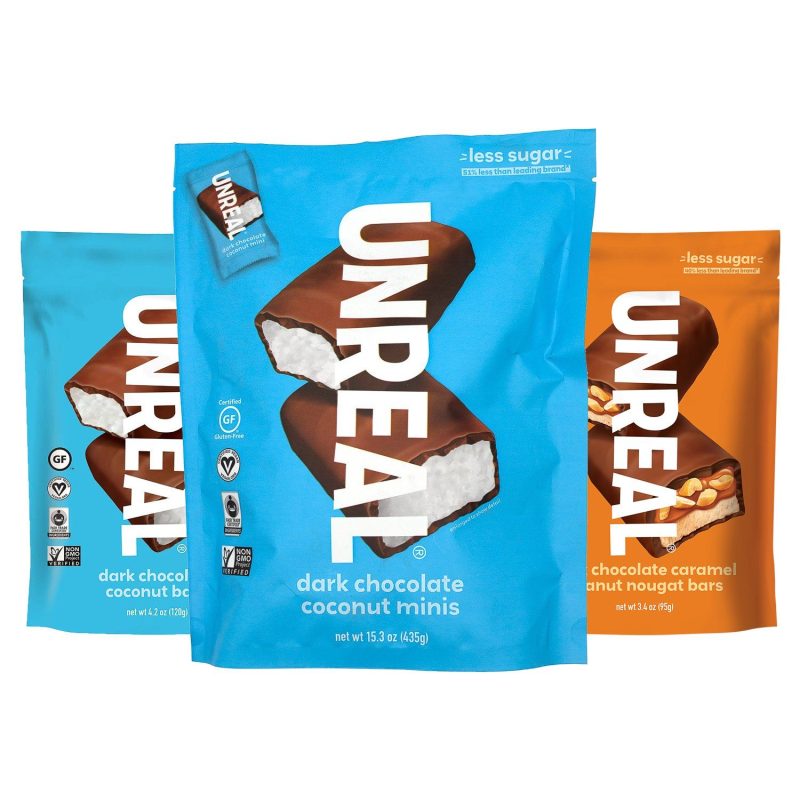 unreal chocolate bars meltable unreal 806555