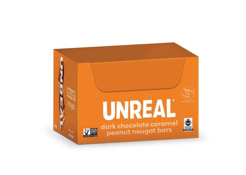 UNREAL Chocolate Bars Meltable UNREAL Dark Chocolate Caramel 0.67 Ounce