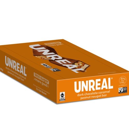 UNREAL Chocolate Bars Meltable UNREAL Dark Chocolate Caramel 1.2 Ounce 