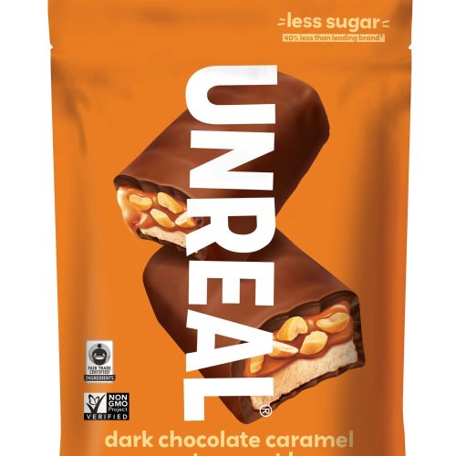 UNREAL Chocolate Bars Meltable UNREAL Dark Chocolate Caramel 3.4 Ounce 