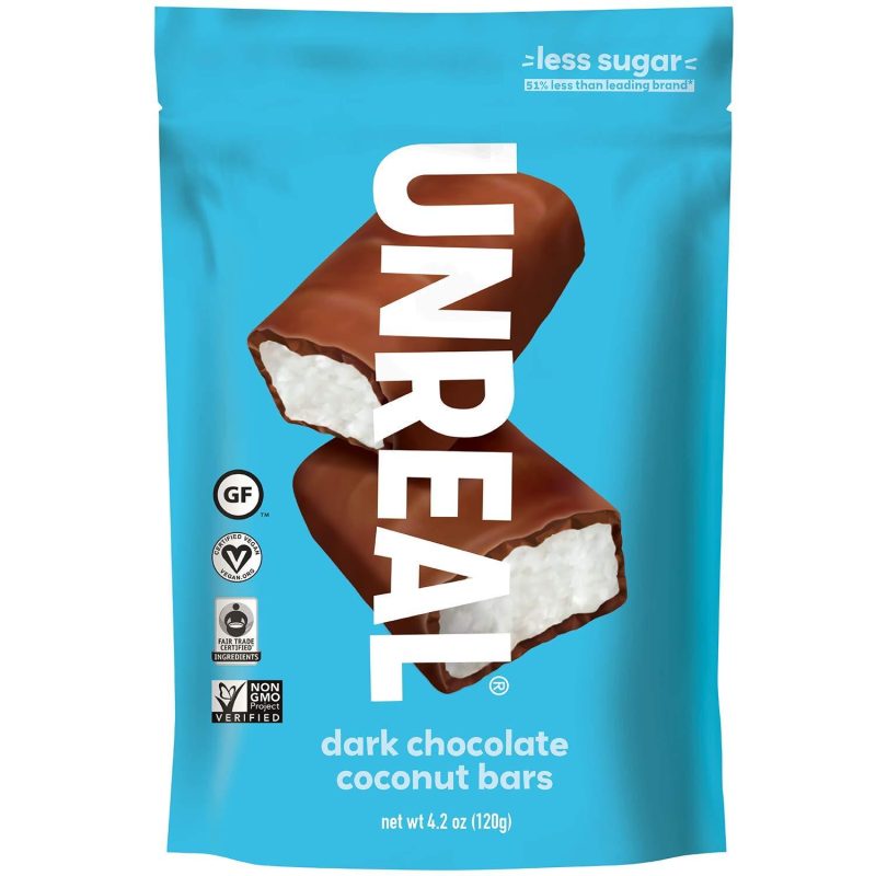 UNREAL Chocolate Bars UNREAL Dark Chocolate Coconut Bars 4.2 Ounce