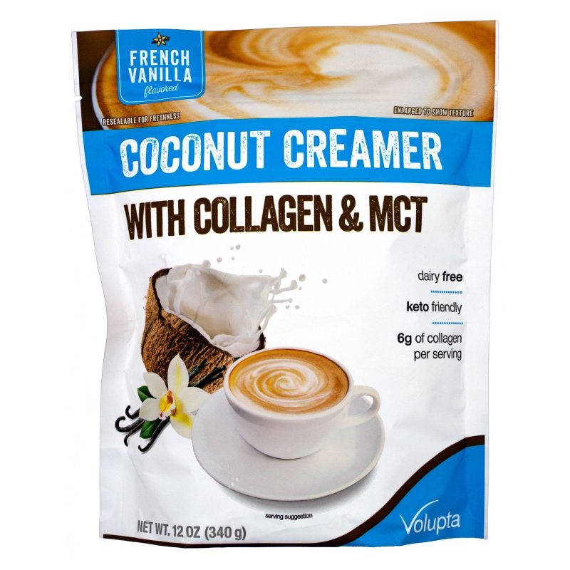 volupta french vanilla coconut creamer with collagen mct 12 ounce volupta 778423