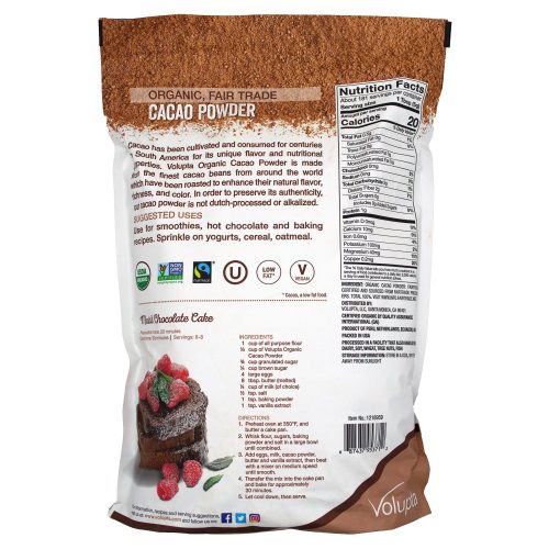 volupta organic fair trade cacao powder volupta 716970