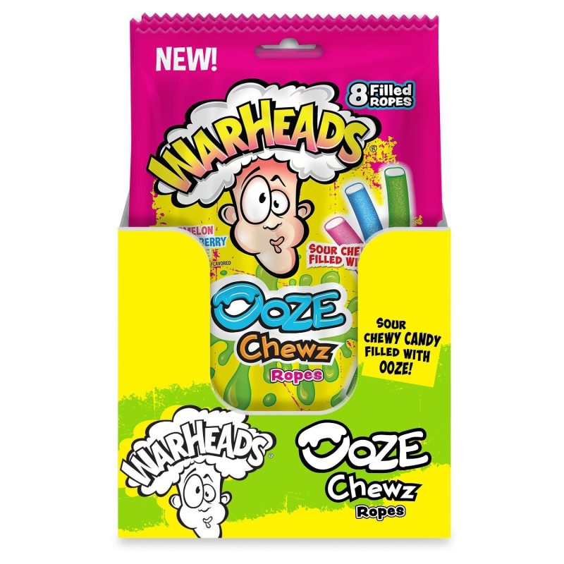 WARHEADS Ooze Chewz Ropes WARHEADS Ooze Chewz 3 Oz-12 Count