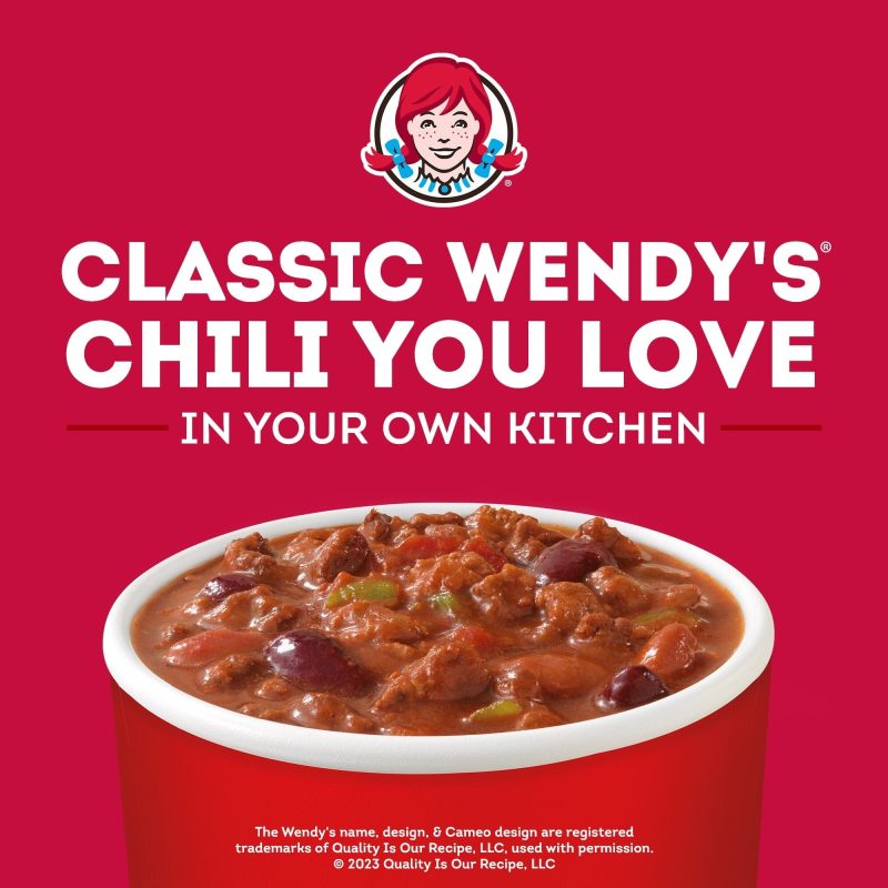 wendys chili with beans canned chili 15 ounce wendys 332234