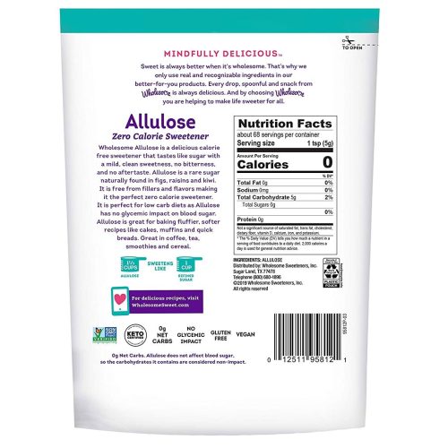 wholesome allulose zero calorie sweetener no glycemic impact snackathon foods 780575