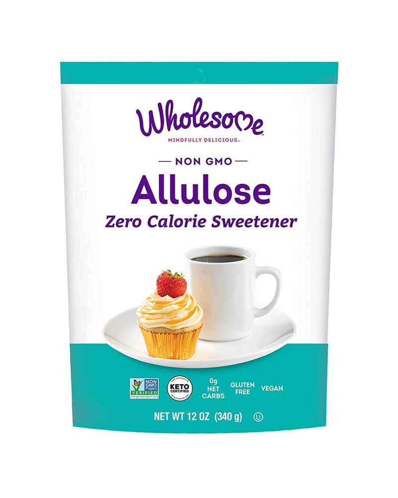 Wholesome Allulose Zero Calorie Sweetener, No Glycemic Impact Snackathon Foods Granulated 12 Ounce