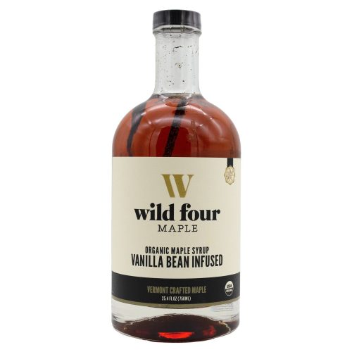 Wild Four Maple, Pure Vermont Maple Syrup Wild Four Maple Vanilla Bean Infused 25.4 Fluid Ounce 